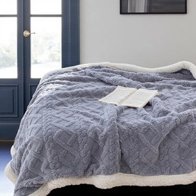 Meleg bárány takaró Homa KOBELA BLUEGREY