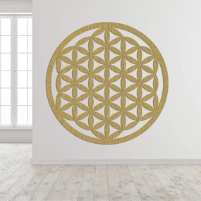 Elegáns, faragott fa mandala falra - FLORUM