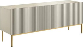 Nicole 150 cm-es TV-szekrény - kasmír / arany lábak