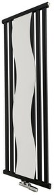 Regnis Kalipso tükör, fűtőelem 500x1800mm központi csatlakozással 50mm, 780W, matt fekete, KALIPSOLUSTRO/1800/500/D5/BLACK