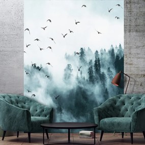 Ködös erdő poszter, fotótapéta, Papír (184x254 cm, álló)