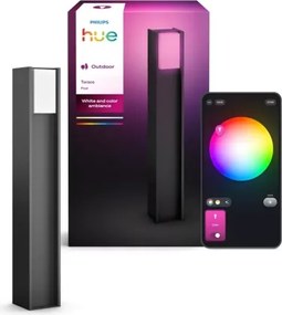 Philips - LED fényerőszabályozható kültéri lámpa Hue TURACO 1xE27/8,1W/230V 80 cm IP44