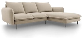 Vienna bézs sarokkanapé, jobb oldali - Cosmopolitan Design