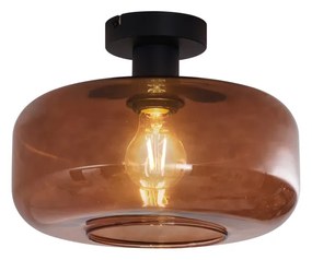 Retro mennyezeti lĂĄmpa fekete bronzĂŒveggel - Bizle
