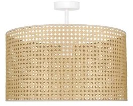 Duolla - Felületre szerelhető csillár ROLLER RATTAN 1xE27/15W/230V átm. 45 cm bézs