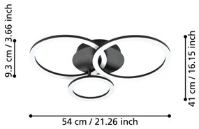 Eglo 900321 - PARRAPOS-Z LED 33W 230V dimmelhető mennyezeti lámpa