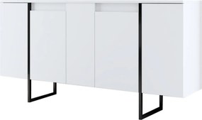 Luxe - fehér/fekete komód