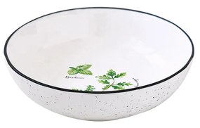 18 részes Porcelán étkészlet fűszernövényes mintával Herbarium