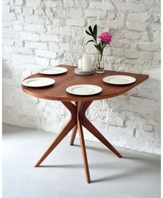 Étkezőasztal tölgyfa dekorral 90x90 cm Jubi – Ragaba