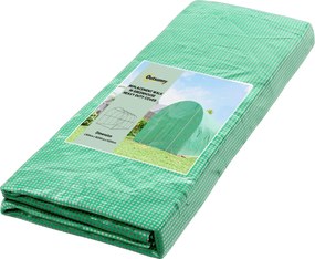 Outsunny üvegház takaró 4 x 2 m (400 x 200 x 200 cm) — vízálló PE, cipzáras feltekerő ajtó, 8 szellőzőablak, UV- és szakadásálló | Aosom