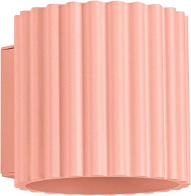 Barackszínű fali lámpa ø 10 cm Zora – Sollux