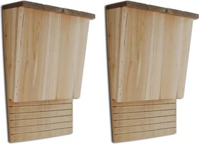 vidaXL Denevér ház készlet 2 db 22 x 12 x 34 cm