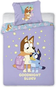 Bluey Goodnight gyerek, ovis ágyneműhuzat 100×135cm, 40×60 cm