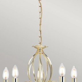 Elstead Lighting AEGEAN AG5-POL-BRASS Csillár 5x60W/E14