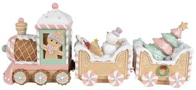 Mézeskalács vonat mézivel karácsonyi dekoráció 45x12x19 cm