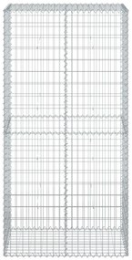 horganyzott vas gabion kosár fedéllel 100 x 50 x 200 cm