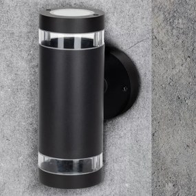 Kültéri fali lámpa RINO 2xGU10/12W/230V IP54 fekete