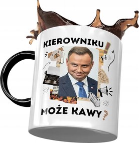 Fekete András Duda Bögre PiS elnök Ajándék Nyomtatott Fotóval