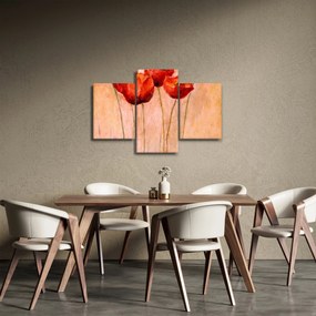 Kép - piros tulipán (90x60 cm)