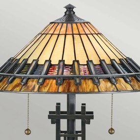 Quoizel CHASTAIN QZ-CHASTAIN-TL Asztali lámpa 2x60W/E27