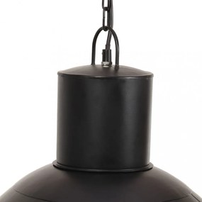 kerek fekete függőlámpa 25 W 48 cm E27