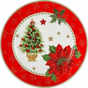 Ebédlő tányér Tál Patera Karácsonyi csillag Karácsonyfa