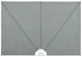 szürke összecsukható terasz oldalárnyékoló 300 x 200 cm