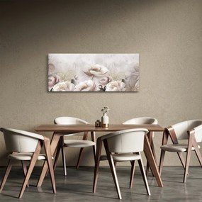 Kép - Rózsaszín bokrok (120x50 cm)