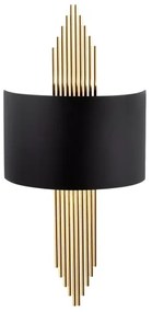 Fali lámpa 1xE27/40W/230V arany/fekete