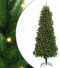 Karácsonyfa 300 LED-del állvánnyal Zöld 240 cm PE