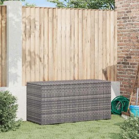 Szürke Polyrattan Kerti Tárolóláda 120 X 50 X 60 Cm
