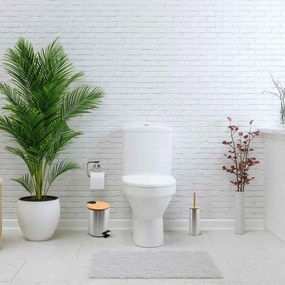 Matt ezüstszínű acél pedálos szemetes 5 l Adonis – Spirella