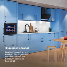 Klarstein Illuminosa ferde páraelszívó | Elszívó és keringtető üzemmód | Minimalista | 818 m³/h | 60 cm