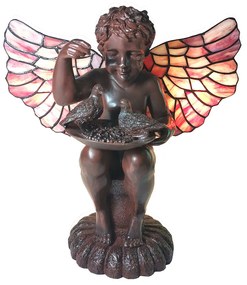 Tiffany asztali lámpa Angyal alakú