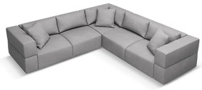 Világosszürke sarokkanapé (variálható) Esther – Milo Casa