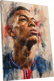 Kylian Mbappé portréja a nappaliba ajándék 45x60
