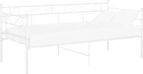 vidaXL fehér fém kanapéágykeret 90 x 200 cm