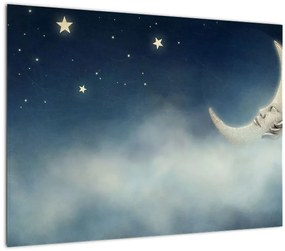 Kép - Hold csillagokkal (70x50 cm)