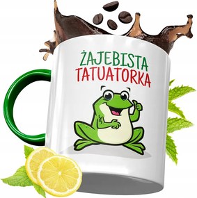 Zöld Bögre Tetováló Születésnapi Ajándék fényképes nyomtatással