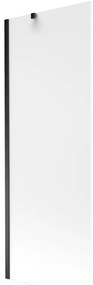 Mexen Next, kádparaván 1 szárny 70 x 150 cm, fix szárny, 6 mm matt üveg, fekete profil, 895-070-000-00-30-70