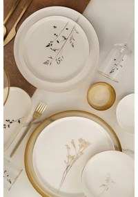 Étkészlet 27 db fehér/arany/porcelán