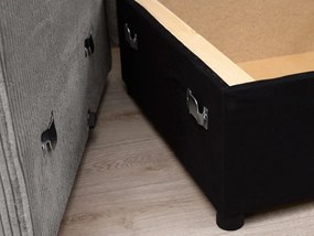 Világosszürke sarokkanapé SMART COSARO, kétoldalas + 2 párna AJÁNDÉK