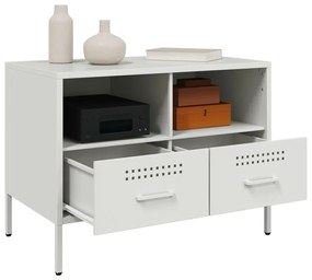 fehér acél TV-szekrény 68 x 39 x 50,5 cm