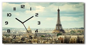 Négyszögletes üvegóra vízszintesen Párizsi eiffel-torony pl_zsp_60x30_f_120415657