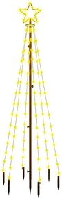 vidaXL meleg fehér fényű karácsonyfa tüskével 108 LED-del 180 cm