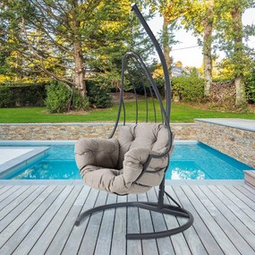 Szürke kerti függőfotel Kirlangic – Floriane Garden