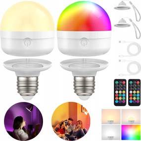 E27 Színváltó Izzó Rgb Led Izzó Világítás 12 Szín