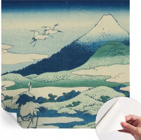 Mosható öntapadós fotótapéta étkezőbe Daruk és hegyek 250x250 cm