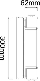 Open Design OR85242 - LED tükörvilágítás OMI LED/7W/230V 30 cm IP44 fényes króm