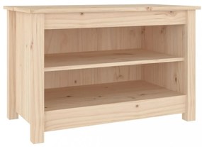 tömör fenyőfa cipőtároló pad 70 x 38 x 45,5 cm